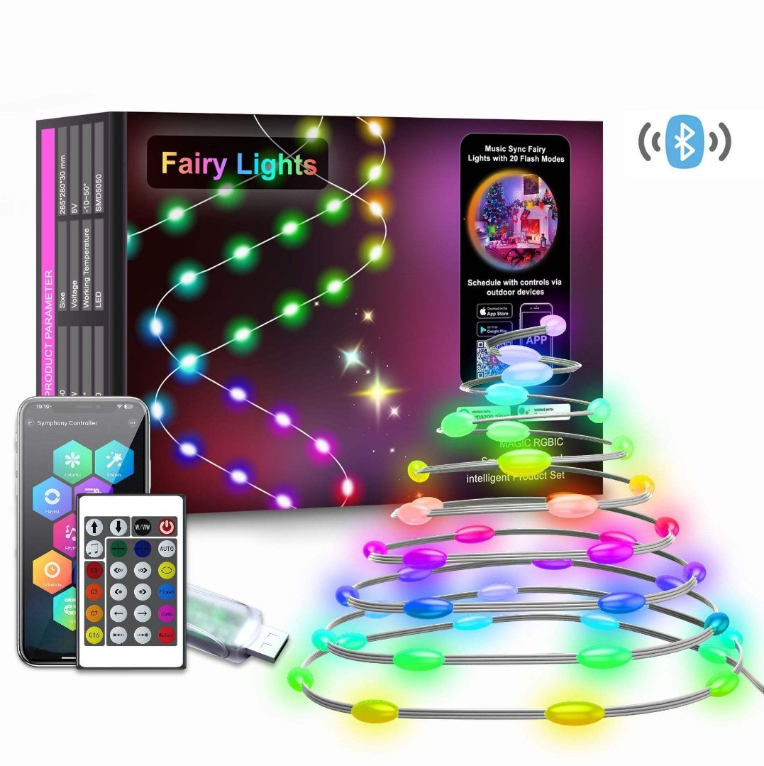 10 METRE 100 LED RGB 16 MODLU KUMANDALI TELEFON KONTROLLÜ ŞERİT LED PERİ LED IŞIK 10 METRE 100 LED RGB 16 MODLU KUMANDALI TELEFON KONTROLLÜ ŞERİT LED PERİ LED IŞIK
