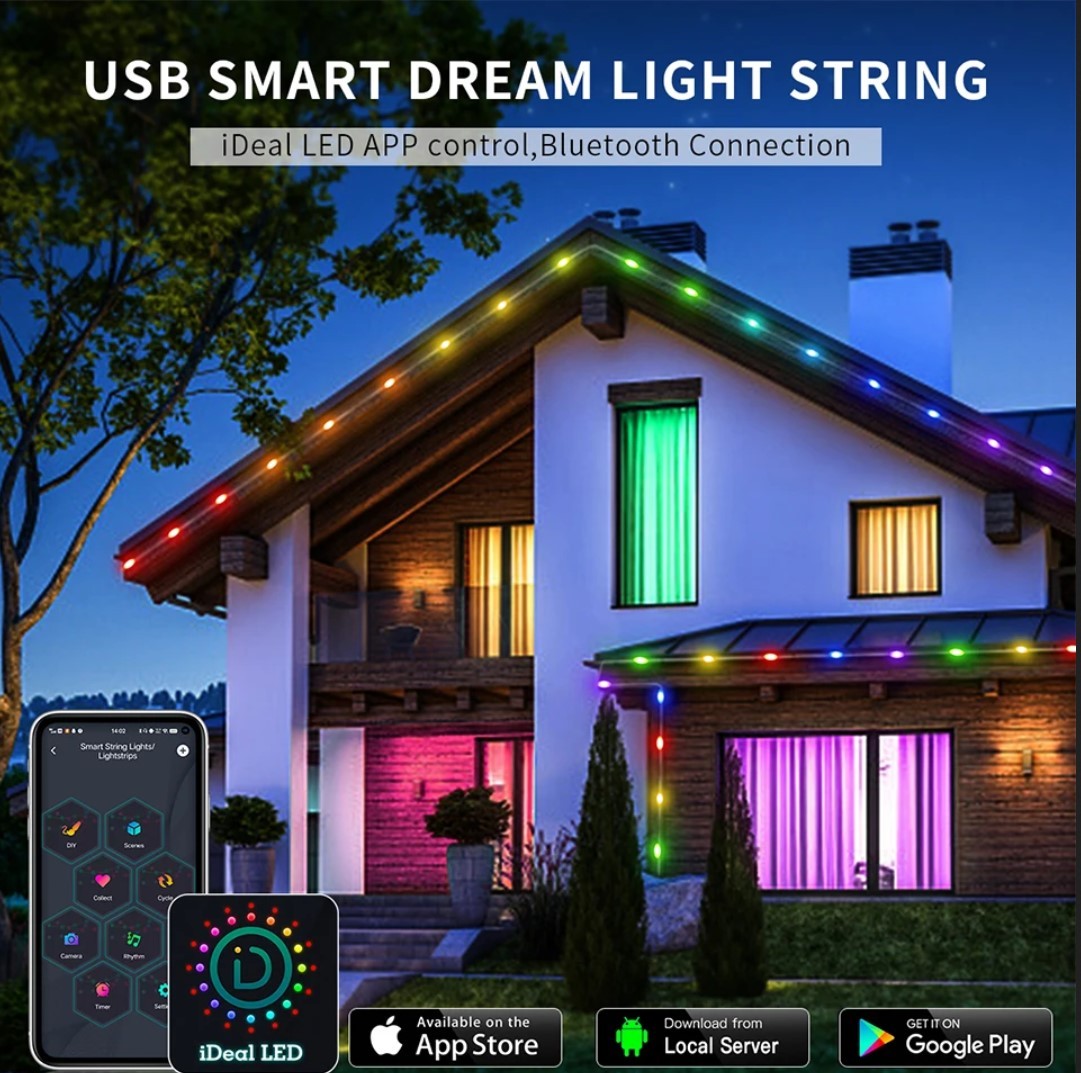 10 METRE 100 LED RGB 16 MODLU KUMANDALI TELEFON KONTROLLÜ ŞERİT LED PERİ LED IŞIK 10 METRE 100 LED RGB 16 MODLU KUMANDALI TELEFON KONTROLLÜ ŞERİT LED PERİ LED IŞIK