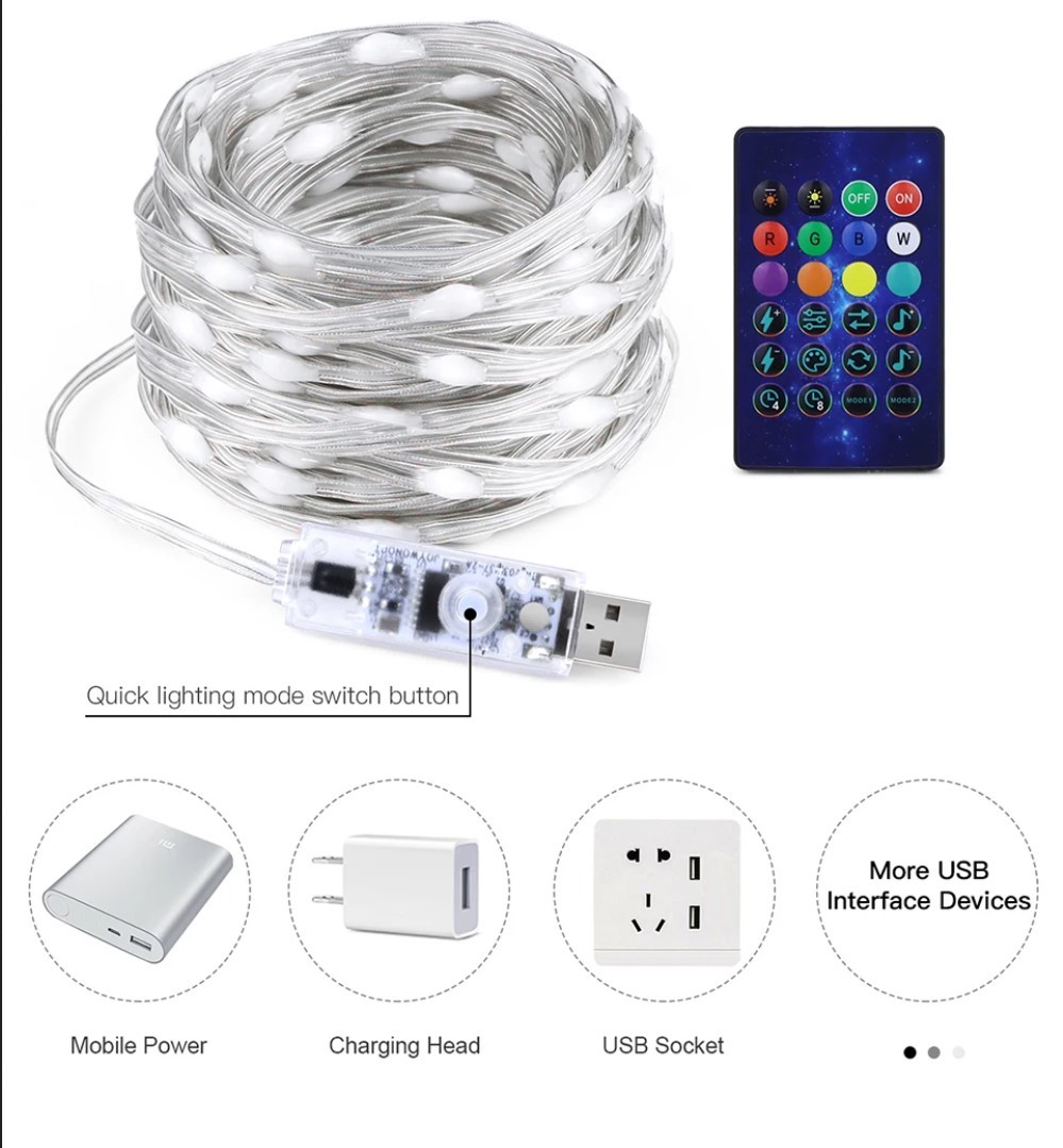 10 METRE 100 LED RGB 16 MODLU KUMANDALI TELEFON KONTROLLÜ ŞERİT LED PERİ LED IŞIK 10 METRE 100 LED RGB 16 MODLU KUMANDALI TELEFON KONTROLLÜ ŞERİT LED PERİ LED IŞIK