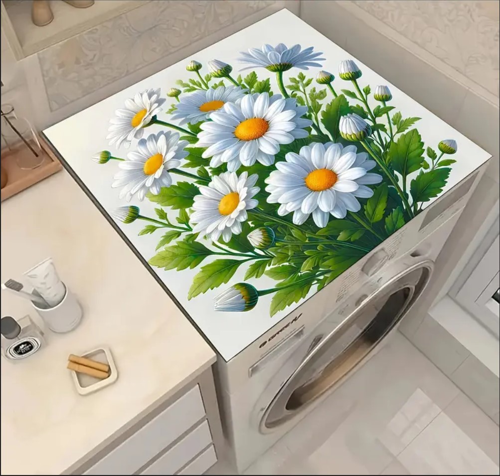 55 CM x 45 CM BEYAZ PAPATYA TASARIMI TEZGAH ÜSTÜ BULAŞIK KURUTMA MATI BULAŞIKLIK KURUTMA ÖRTÜSÜ 55 CM x 45 CM BEYAZ PAPATYA TASARIMI TEZGAH ÜSTÜ BULAŞIK KURUTMA MATI BULAŞIKLIK KURUTMA ÖRTÜSÜ