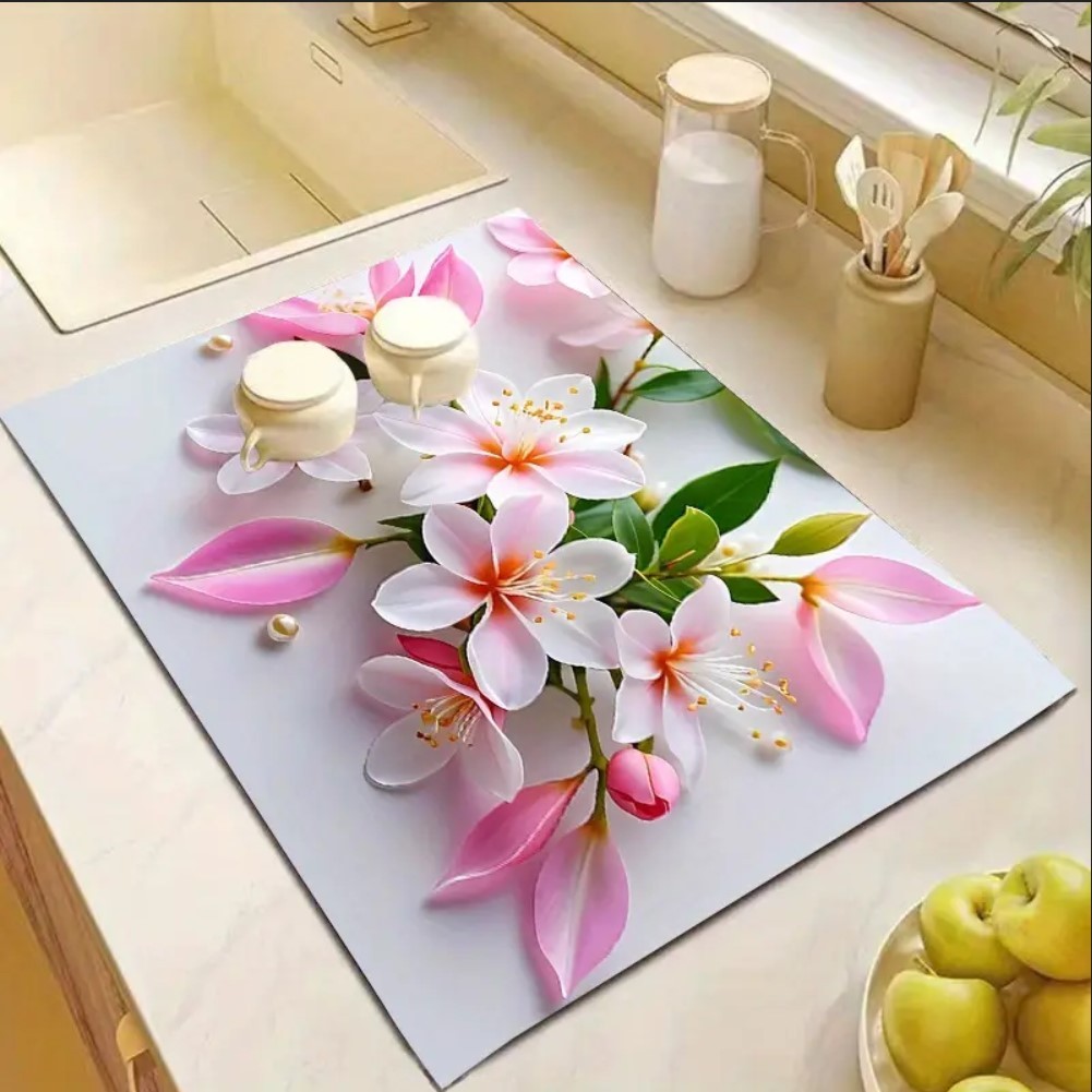55 CM x 45 CM KİRAZ ÇİÇEĞİ DESENLİ TEZGAH ÜSTÜ BULAŞIK KURUTMA MATI BULAŞIKLIK KURUTMA ÖRTÜSÜ 55 CM x 45 CM KİRAZ ÇİÇEĞİ DESENLİ TEZGAH ÜSTÜ BULAŞIK KURUTMA MATI BULAŞIKLIK KURUTMA ÖRTÜSÜ