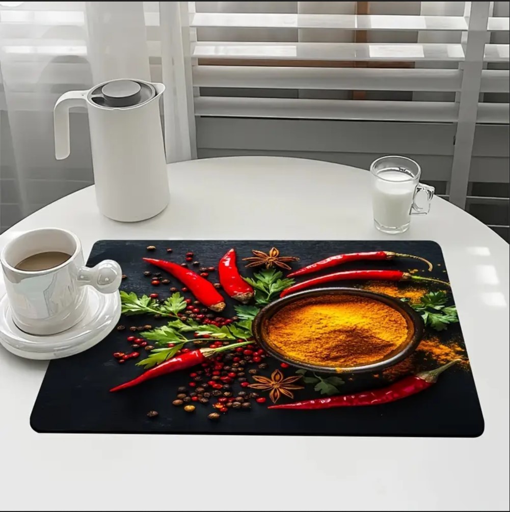 55 CM x 45 CM KIRMIZI BİBER TASARIMI TEZGAH ÜSTÜ BULAŞIK KURUTMA MATI BULAŞIKLIK KURUTMA ÖRTÜSÜ 55 CM x 45 CM KIRMIZI BİBER TASARIMI TEZGAH ÜSTÜ BULAŞIK KURUTMA MATI BULAŞIKLIK KURUTMA ÖRTÜSÜ