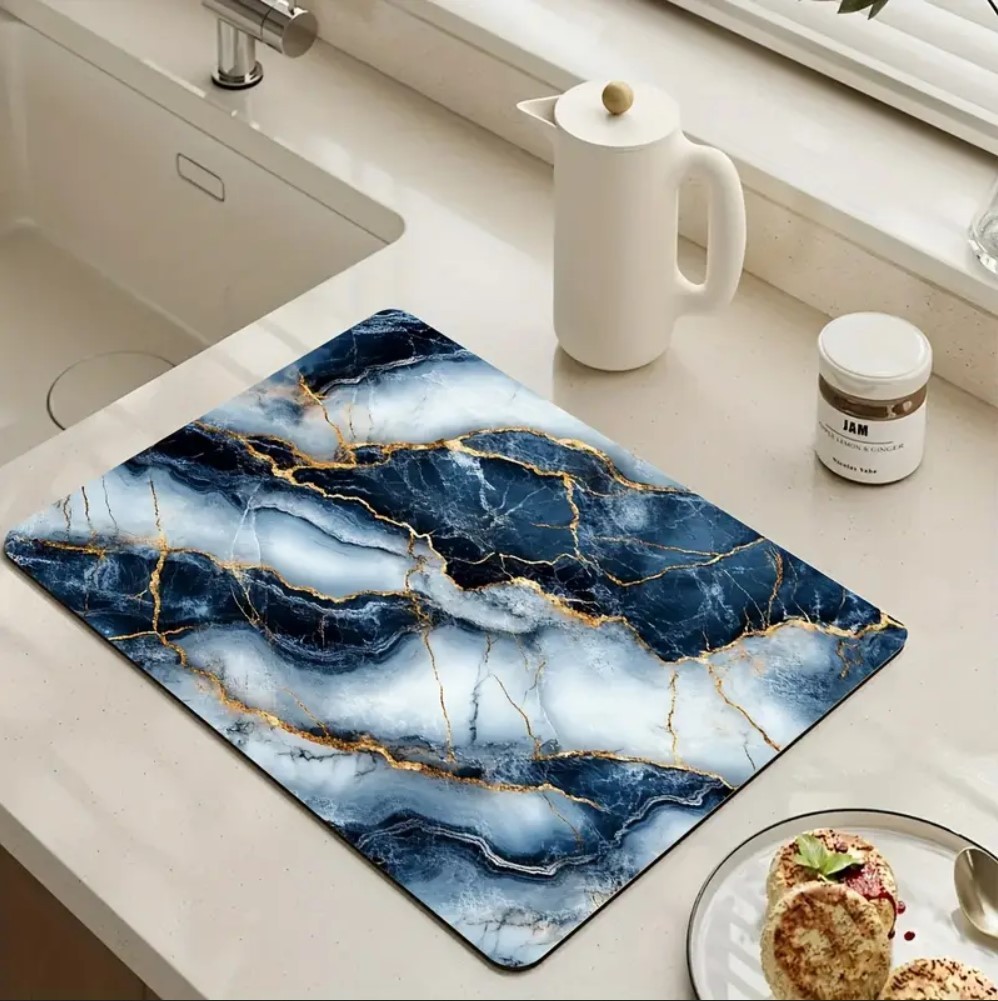 55 CM x 45 CM LÜKS FAYANS TEMALI TEZGAH ÜSTÜ BULAŞIK KURUTMA MATI BULAŞIKLIK KURUTMA ÖRTÜSÜ 55 CM x 45 CM LÜKS FAYANS TEMALI TEZGAH ÜSTÜ BULAŞIK KURUTMA MATI BULAŞIKLIK KURUTMA ÖRTÜSÜ