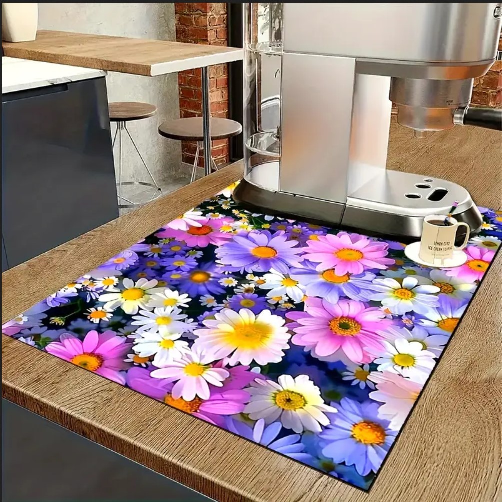 55 CM x 45 CM RENKLİ ÇİÇEKLER DESENLİ TEZGAH ÜSTÜ BULAŞIK KURUTMA MATI BULAŞIKLIK KURUTMA ÖRTÜSÜ 55 CM x 45 CM RENKLİ ÇİÇEKLER DESENLİ TEZGAH ÜSTÜ BULAŞIK KURUTMA MATI BULAŞIKLIK KURUTMA ÖRTÜSÜ