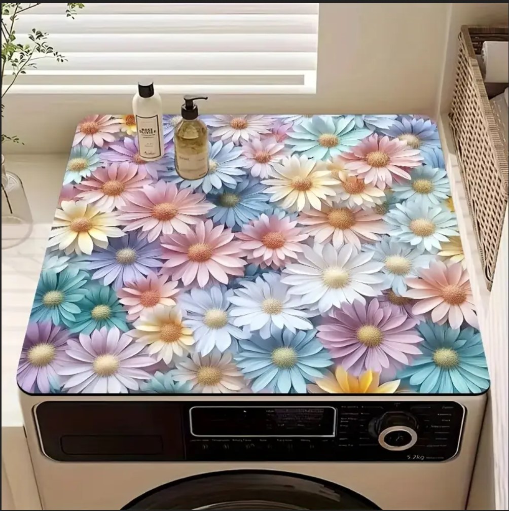 55 CM x 45 CM RENKLİ PAPATYALAR TASARIMI TEZGAH ÜSTÜ BULAŞIK KURUTMA MATI BULAŞIKLIK KURUTMA ÖRTÜSÜ 55 CM x 45 CM RENKLİ PAPATYALAR TASARIMI TEZGAH ÜSTÜ BULAŞIK KURUTMA MATI BULAŞIKLIK KURUTMA ÖRTÜSÜ