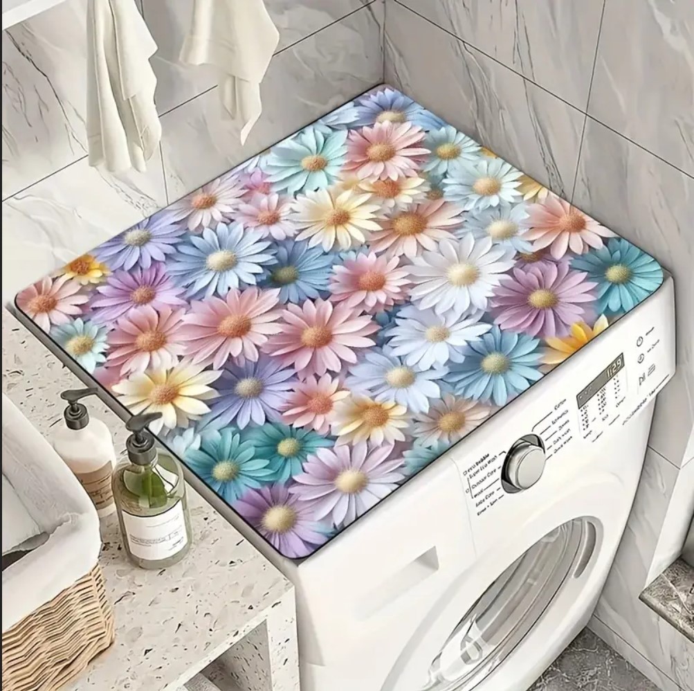 55 CM x 45 CM RENKLİ PAPATYALAR TASARIMI TEZGAH ÜSTÜ BULAŞIK KURUTMA MATI BULAŞIKLIK KURUTMA ÖRTÜSÜ 55 CM x 45 CM RENKLİ PAPATYALAR TASARIMI TEZGAH ÜSTÜ BULAŞIK KURUTMA MATI BULAŞIKLIK KURUTMA ÖRTÜSÜ