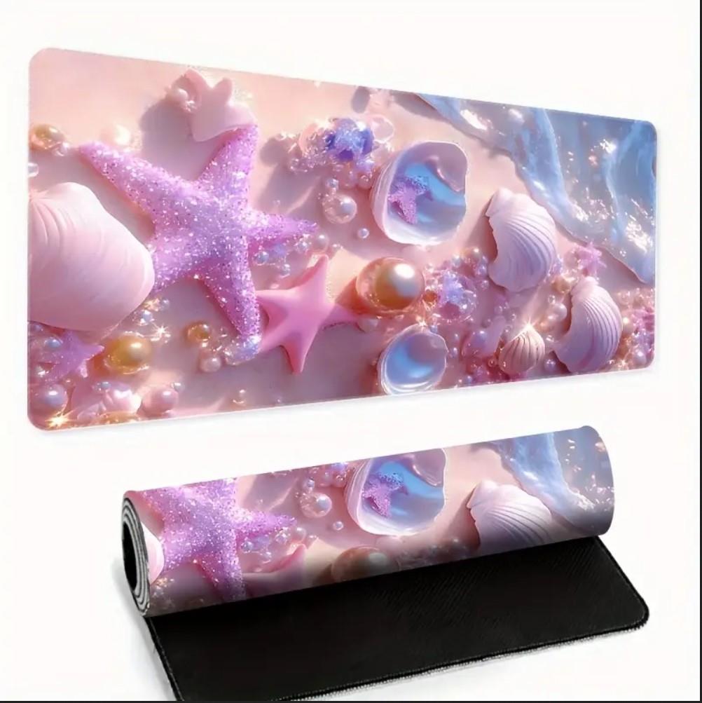 70X30 CM PEMBE DENİZ KABUĞU TEMALI KAYDIRMAZ TABAN SPEED YÜZEY OYUNCU MOUSE PAD GAMİNG 70X30 CM PEMBE DENİZ KABUĞU TEMALI KAYDIRMAZ TABAN SPEED YÜZEY OYUNCU MOUSE PAD GAMİNG