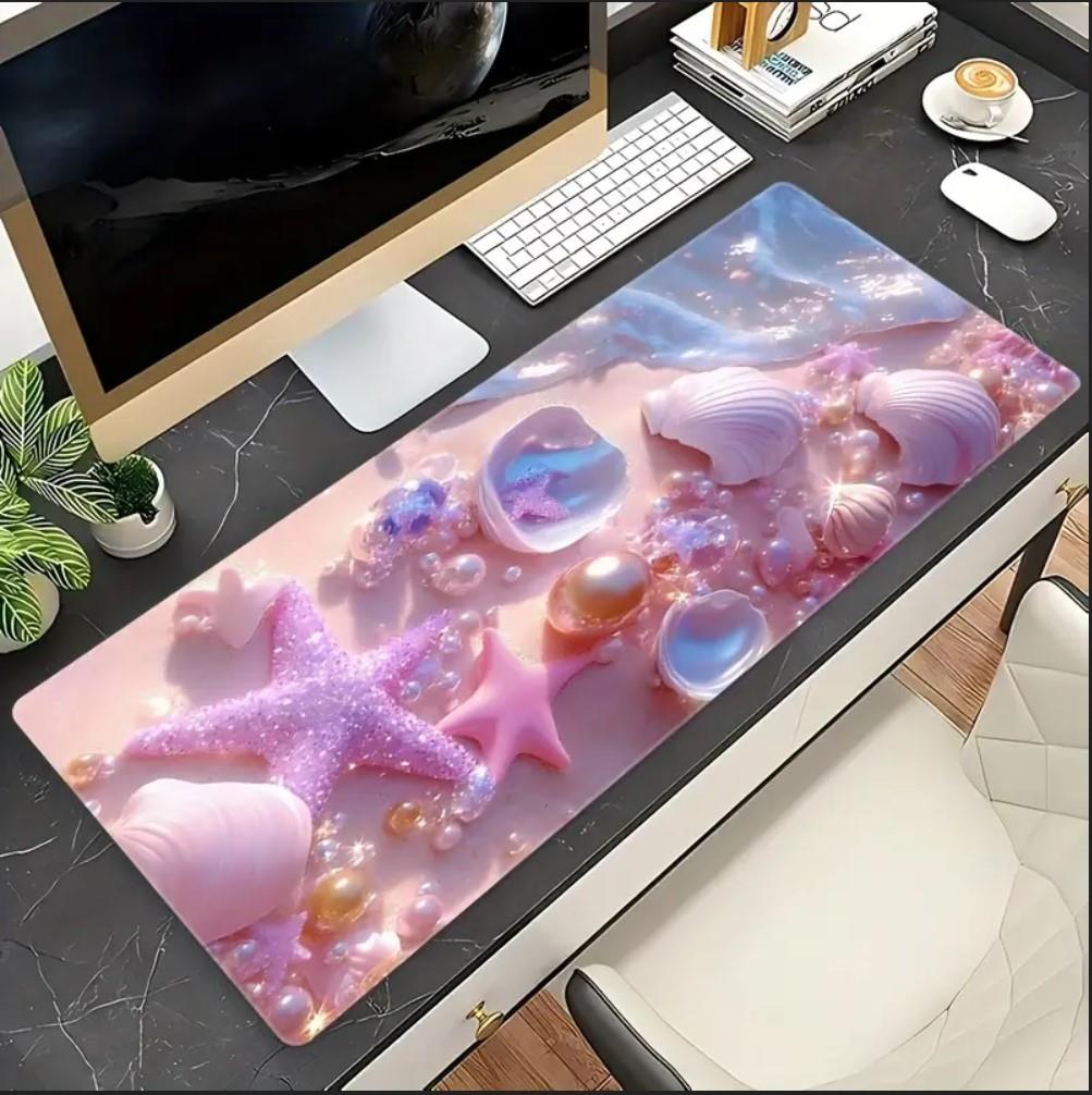 70X30 CM PEMBE DENİZ KABUĞU TEMALI KAYDIRMAZ TABAN SPEED YÜZEY OYUNCU MOUSE PAD GAMİNG 70X30 CM PEMBE DENİZ KABUĞU TEMALI KAYDIRMAZ TABAN SPEED YÜZEY OYUNCU MOUSE PAD GAMİNG