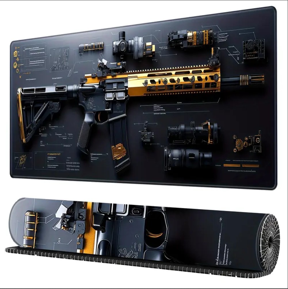 70X30 CM MAKİNELİ TÜFEK TASARIMI KAYDIRMAZ TABAN SPEED YÜZEY OYUNCU MOUSE PAD GAMİNG 70X30 CM MAKİNELİ TÜFEK TASARIMI KAYDIRMAZ TABAN SPEED YÜZEY OYUNCU MOUSE PAD GAMİNG