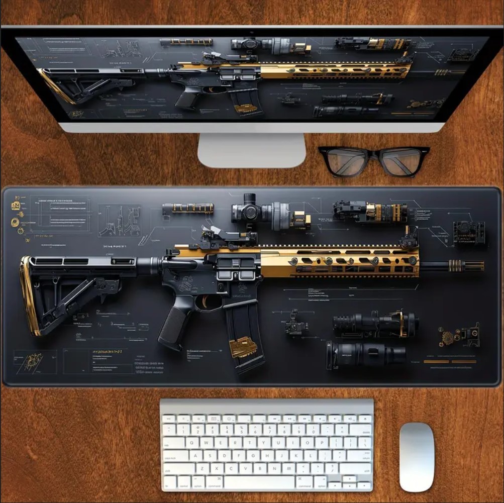70X30 CM MAKİNELİ TÜFEK TASARIMI KAYDIRMAZ TABAN SPEED YÜZEY OYUNCU MOUSE PAD GAMİNG 70X30 CM MAKİNELİ TÜFEK TASARIMI KAYDIRMAZ TABAN SPEED YÜZEY OYUNCU MOUSE PAD GAMİNG
