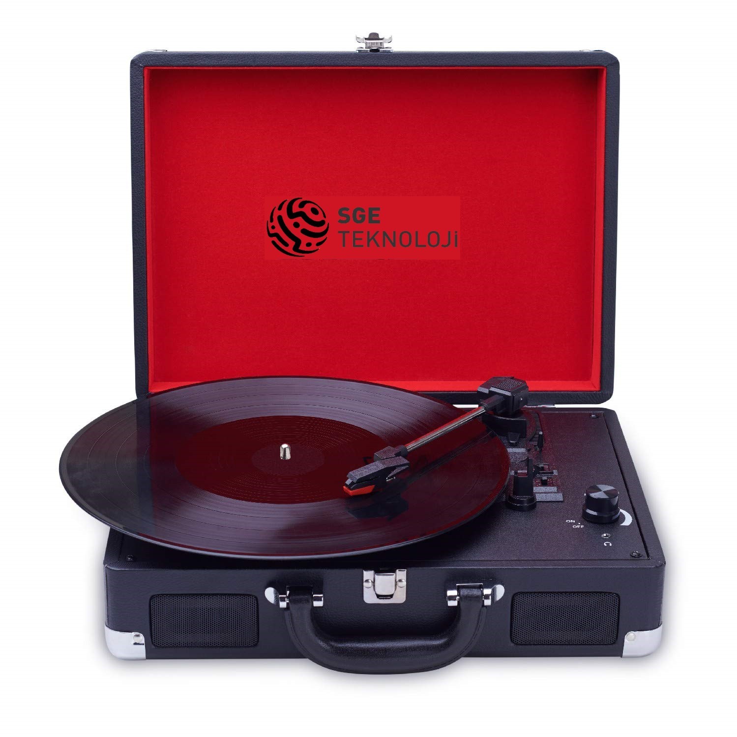 NOSTALJİK ŞARJLI BLUETOOTH HOPARLÖRLÜ ÇANTALI USB+SD PİKAP PLAK ÇALAR NOSTALJİK ŞARJLI BLUETOOTH HOPARLÖRLÜ ÇANTALI USB+SD PİKAP PLAK ÇALAR