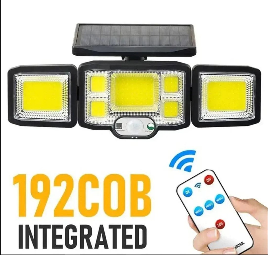 SGE TEKNOLOJİ 192 COB LED GÜNEŞ ENERJİLİ HAREKET SENSÖRLÜ KUMANDALI BAHÇE GARAJ EV AYDINLATMA LAMBASI SOLAR IŞIK SGE TEKNOLOJİ 192 COB LED GÜNEŞ ENERJİLİ HAREKET SENSÖRLÜ KUMANDALI BAHÇE GARAJ EV AYDINLATMA LAMBASI SOLAR IŞIK