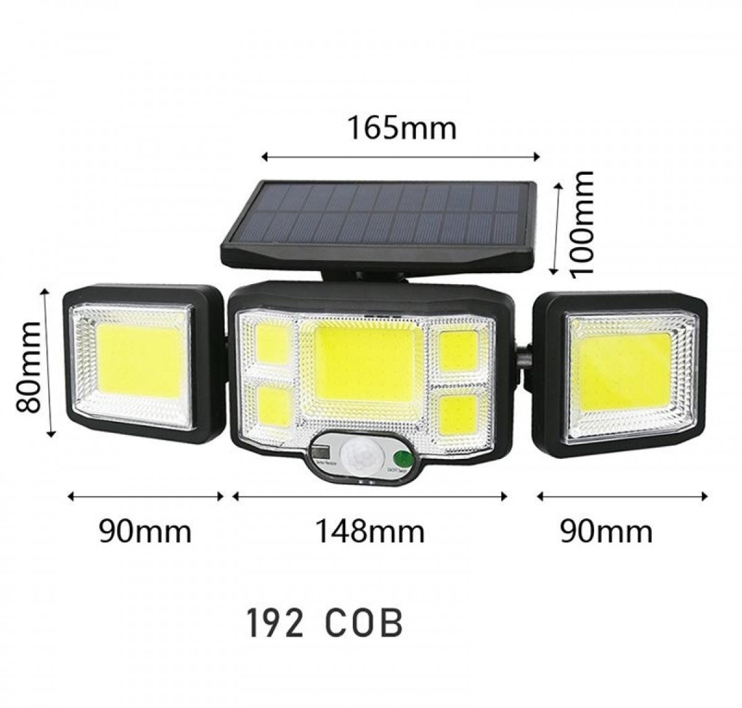 SGE TEKNOLOJİ 192 COB LED GÜNEŞ ENERJİLİ HAREKET SENSÖRLÜ KUMANDALI BAHÇE GARAJ EV AYDINLATMA LAMBASI SOLAR IŞIK SGE TEKNOLOJİ 192 COB LED GÜNEŞ ENERJİLİ HAREKET SENSÖRLÜ KUMANDALI BAHÇE GARAJ EV AYDINLATMA LAMBASI SOLAR IŞIK