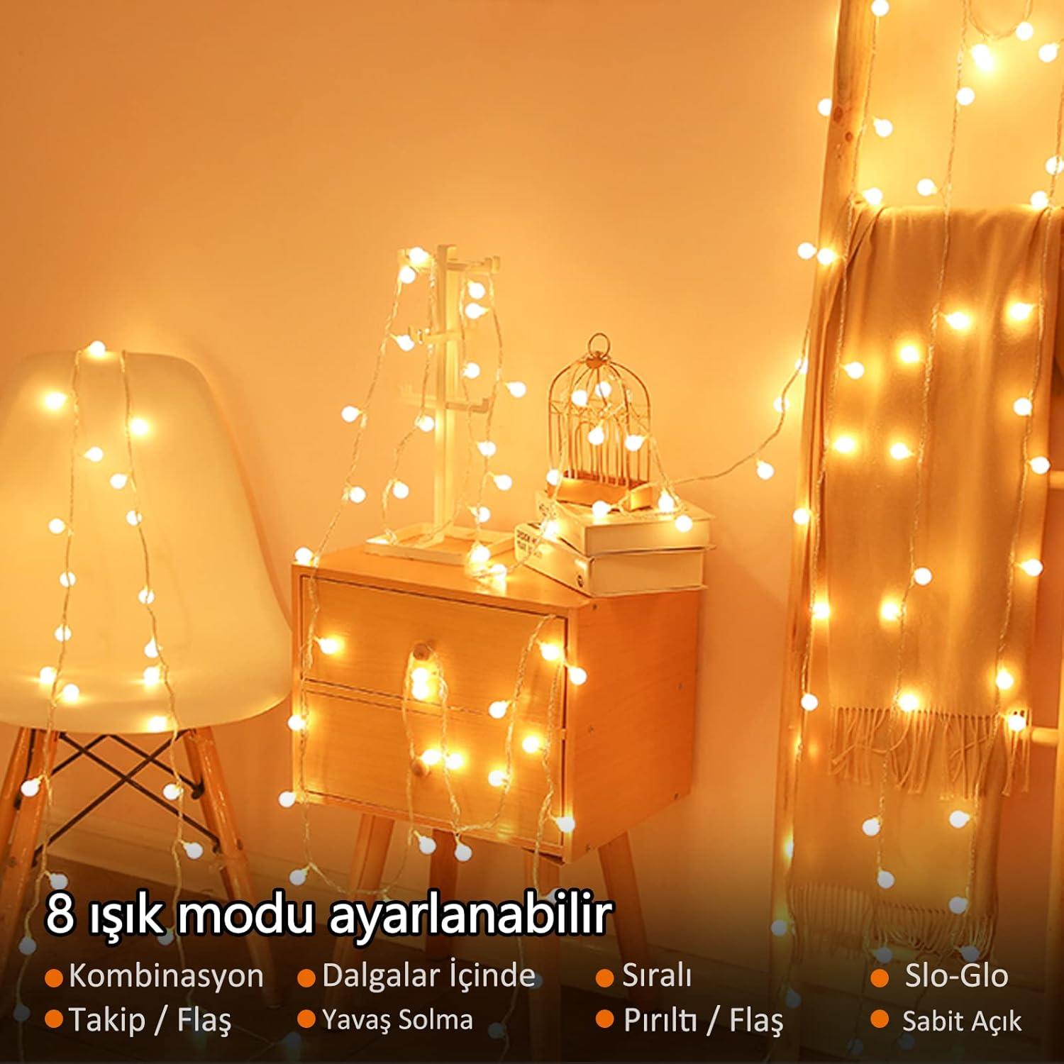 SARI RENK ŞEFFAF KABLO 12 METRE 100 LED KUMANDALI USB VE PİLLİ 8 MODLU EV BAHÇE BALKON AĞAÇ ÇİT SÜSÜ LED IŞIK SARI RENK ŞEFFAF KABLO 12 METRE 100 LED KUMANDALI USB VE PİLLİ 8 MODLU EV BAHÇE BALKON AĞAÇ ÇİT SÜSÜ LED IŞIK